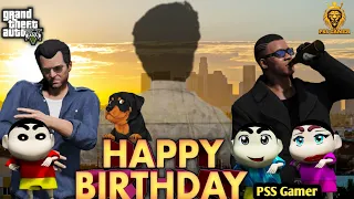 GTA 5: Celebrating  PSS Gamer's Birthday 😲🎉 By Franklin Shinchan In GTA 5|| PSS Gamer