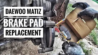 DAEWOO MATIZ: Brake pad replacement