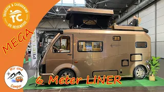 Kleinster LINER mit nur 6 METERN mit Dachterrasse und Aufstelldach