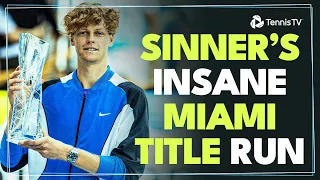 Jannik Sinner's INCREDIBLE Miami 2024 Highlight Reel 😮‍💨