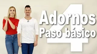 1.4 Adornos y técnica para el Paso Básico de BACHATA | Alfonso y Mónica | Como bailar bachata