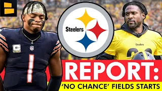 REPORT: Justin Fields Has ‘No Chance’ To Start Week 1 + Bring Back Patrick Peterson? | Steelers News