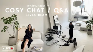LIVE Q&A | cosy catch up, chatting life changes & answering your questions 🤍
