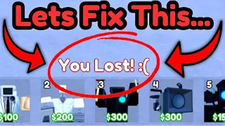 How to Stop LOSING in Toilet Tower Defense (ROBLOX)