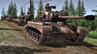 Pershing vs T-34 | Gates of Hell Korean War