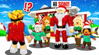 My Dad Was SECRETLY SANTA CLAUS in Roblox BROOKHAVEN RP!!