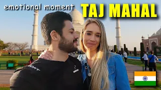 An EMOTIONAL MOMENT at the TAJ MAHAL