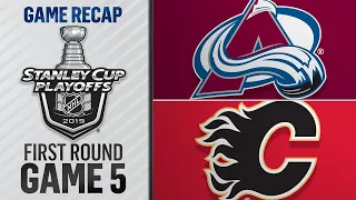 Avalanche win Game 5 to eliminate Flames