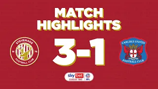 THREE home wins in a ROW! 🔥 | Stevenage 3-1 Carlisle United highlights