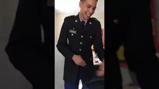 EC student trys his best to do the milly rock