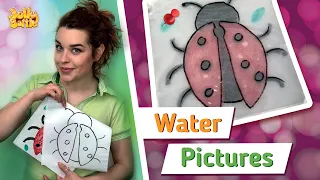 Water Pictures On Paper Towel | Magic Paper Towel Art Project | Stunning Drawing Experiment For Kids