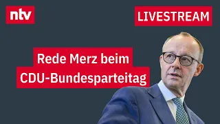 LIVE: Rede Bundesvorsitzender der CDU Friedrich Merz beim CDU-Bundesparteitag