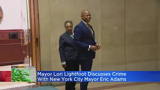 Mayor Lightfoot meets with New York City Mayor Eric Adams to discuss crime