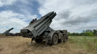 BM-27 Uragan💥 Combat work in the Donbas❗️