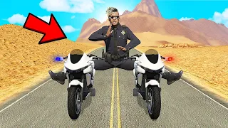 Joining THE POLICE in GTA 5 with BOB & CHOP