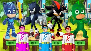 Tag with Ryan PJ Masks Catboy vs Sonic Dash Werehog - All Characters Unlocked All Bosses Gameplay