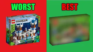 TOP 10 BEST And WORST, The BIGGEST And SMALLEST Lego Minecraft Sets!