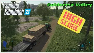 Big contracts done.Selling wool.Make good money.Goldcrest Valley.Farming Simulator 22