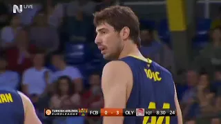 [1072] 2015.04.17 Barcelona 63-76 Olympiacos [EL, QF, G2]