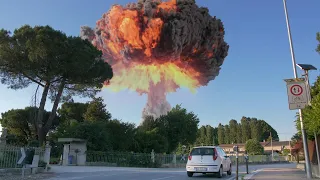 Largescale nuclear explosion with Blender 2.82 mantaflow
