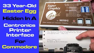 33 Year-Old Commodore 64 Easter Egg Hidden In A Printer Interface