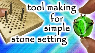 Making a wire bending jig tool for basic stone setting technique.