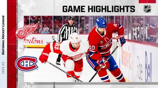 Red Wings @ Canadiens 4/4 | NHL Highlights 2023
