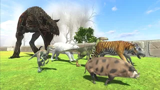 Escape from Indotaurus - Animal Revolt Battle Simulator