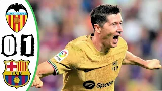 Valencia vs Barcelona 0-1 All Goals & Highlights 2022