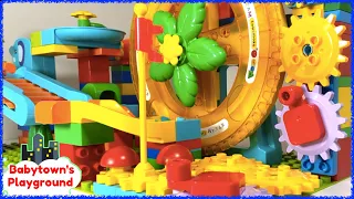 Fun Marble Maze with Building Blocks