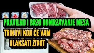 Kako se Pravilno Odmrzava Meso? Trikovi Koji Olakšavaju Život! Ove Namirnice ne Smeju u Zamrzivač!