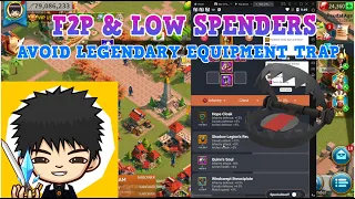 RoK - Avoid The Legendary Equipment Traps! What Legendary Equipment I Will Focus On?