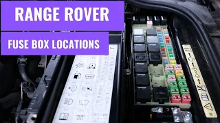 Range Rover Sport L320 Fuse Box Location.