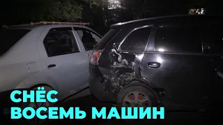 Рекорд по уничтожению чужих автомобилей: кадры ДТП