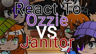 Afton Family Reacts To Ozzie Vs Janitor [Willy's Wonderland And Yes Im Not Dead]