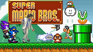 Super Mario Bros. 1 (NES) - Michael Jackson & Jojo Sonic (2 Players) - Sonic Boll 2.0. ᴴᴰ