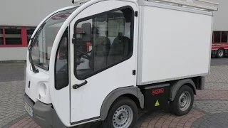 775967 GOUPIL G3 ELECTRIC UTILITY VEHICLE UTV BOX VAN 05-2011 WHITE 16298KM