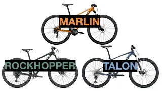 2021 Trek Marlin VS Specialized Rockhopper VS Giant Talon Comparison!!