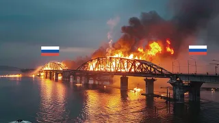 THE END FOR CRIMEAN BRIDGE! This Night, Ukrainian F-16 destroyed main Russian Bridge