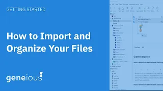 How To Import and Organize Your Files in Geneious Prime