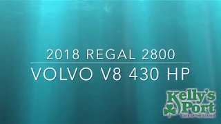 2018 Regal 2800 with Volvo V8 430 HP at Kelly's Port (www.KellysPort.com)
