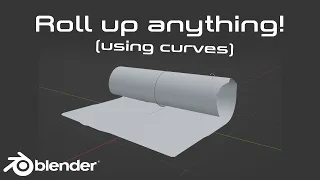 Easy way to animate unrolling! - Blender (Tutorial)