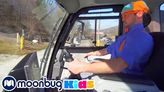 BLIPPI Visits a Ski Resort | Kids Fun & Educational Cartoons | Moonbug Play and Learn