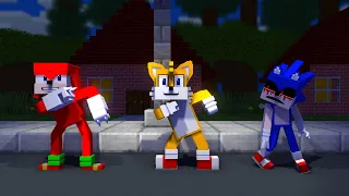 Knuckles + Sonic.EXE And Tails Dancing Meme - Good Ending (Minecraft Animation) FNF