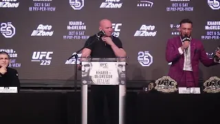 (UNCENSORED)  Conor McGregor vs  Khabib Nurmagomedov    Full Press Conference