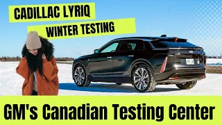 2023 Cadillac Lyriq | Winter Test Drive at GM's Canadian Testing Center