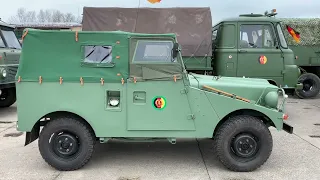 Ausfahrt zum Tag der NVA Egeln 2023 Militär Oldtimer Konvoi  Friedensfahrt