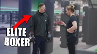 Elite BOXER pretended to be a beginner PART 2 | Coach's prank