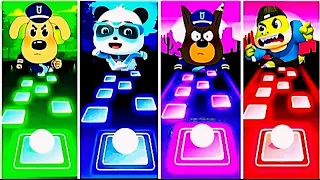 Sheriff Labrador And Babybus Vs Police Officer Vs Bad Guy Broke I Tiles Hop EDM Rush Games   Copy