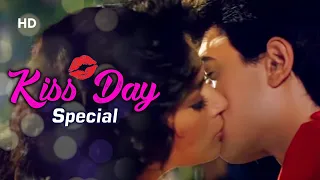 Happy Kiss Day - Madhuri Dixit & Aamir Khan Kiss scene - Dil Movie Scene